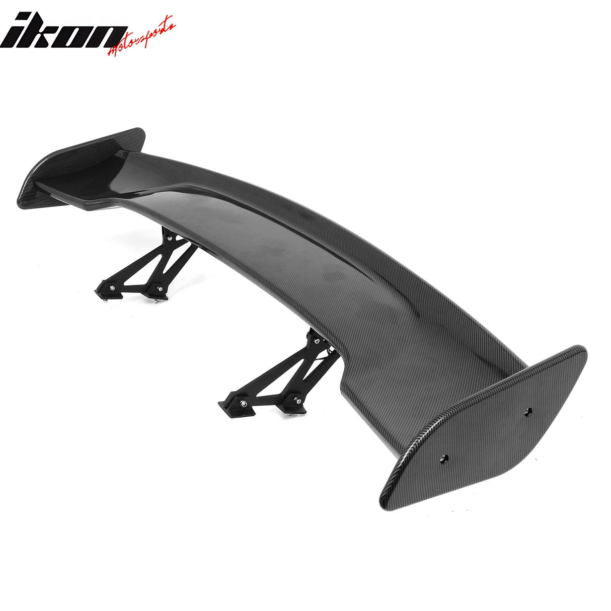 Universal JDM GT Style Carbon Fiber Print Trunk Spoiler ABS w/ Light