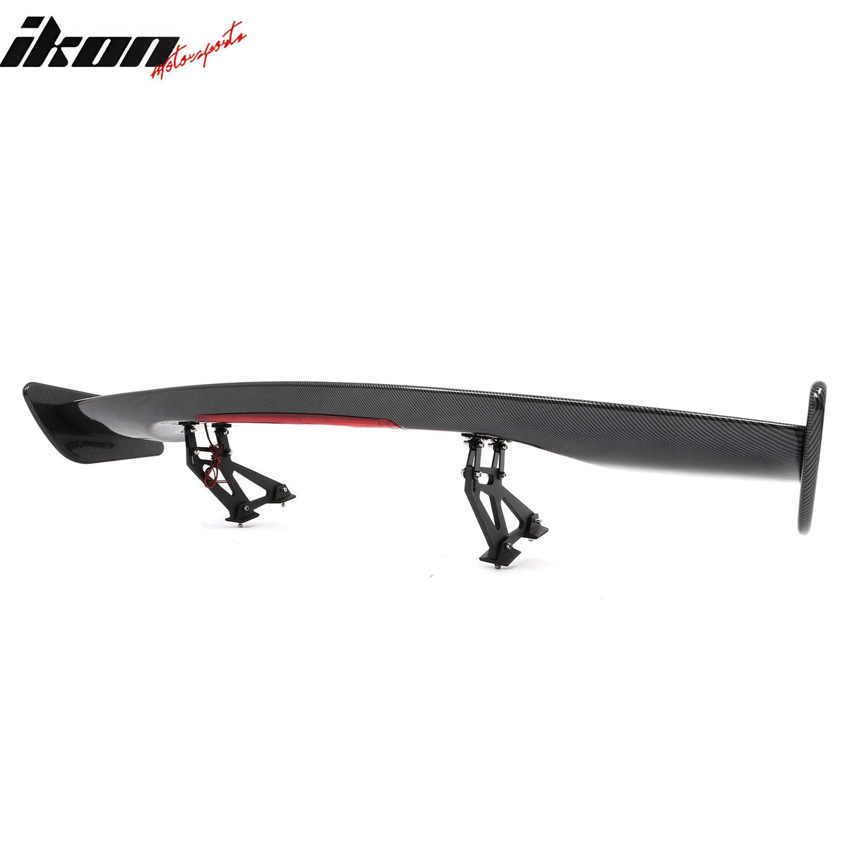 Universal JDM GT Style Carbon Fiber Print Trunk Spoiler ABS w/ Light
