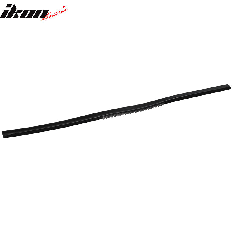 Universal M3 Style Unpainted Rear Trunk Lip W/ Tail LED Brake Light PU