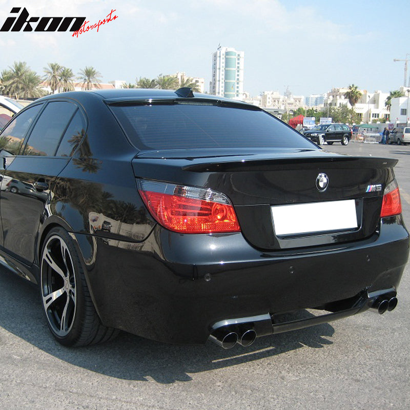 2004-2010 BMW E60 5 Series A Style Matte Black Roof Window Spoiler ABS