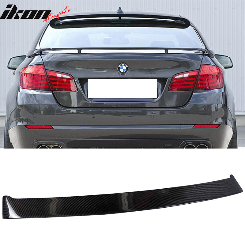 2011-2016 BMW F10 5-Series H Style Carbon Fiber Rear Roof Spoiler Wing