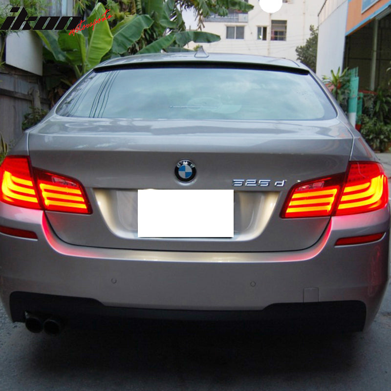 2011-2016 BMW F10 5-Series H Style Carbon Fiber Rear Roof Spoiler Wing