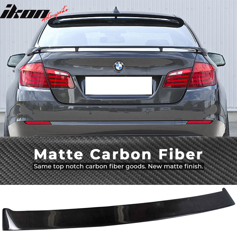 2011-2016 BMW F10 5-Series H Style Carbon Fiber Rear Roof Spoiler Wing
