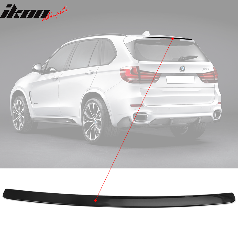 2014-2018 BMW F15 X5 MP Style Painted ABS Rear Roof Spoiler Wing