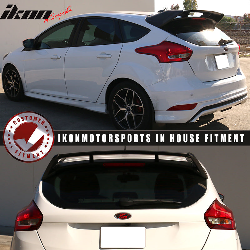 2012-2018 Ford Focus MK3 Hatchback RS Painted Rear Roof Spoiler Wing