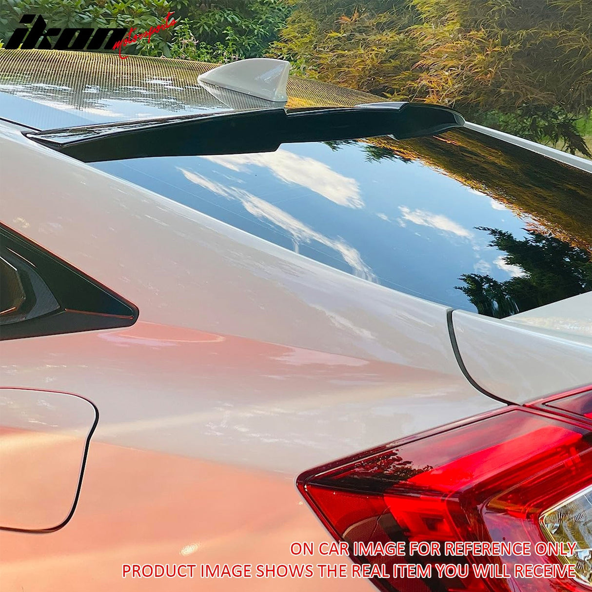 2016-2021 Honda Civic 10th Gen Sedan Unpainted Beige Roof Spoiler ABS