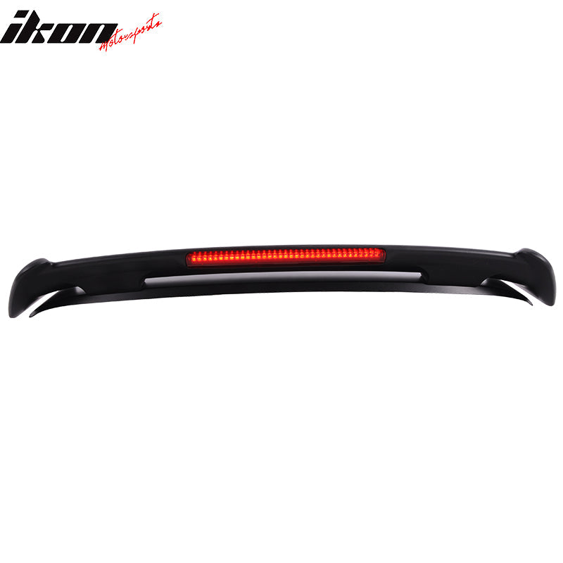 1996-2000 Honda Civic Type R Black Roof Spoiler w/ 3rd LED Brake ABS