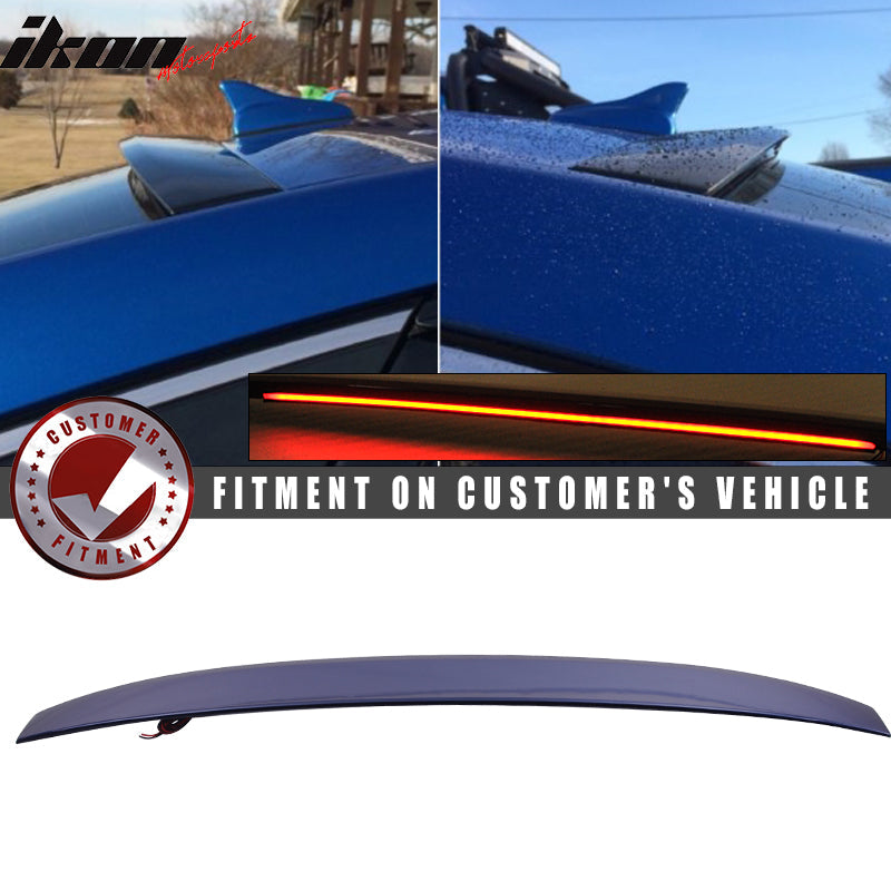 2015-2017 Hyundai Sonata Painted ABS Roof Spoiler W/ LED Light Bar