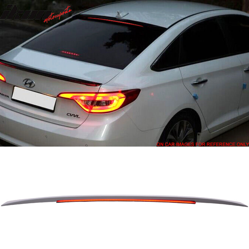2015-2017 Hyundai Sonata Painted ABS Roof Spoiler W/ LED Light Bar