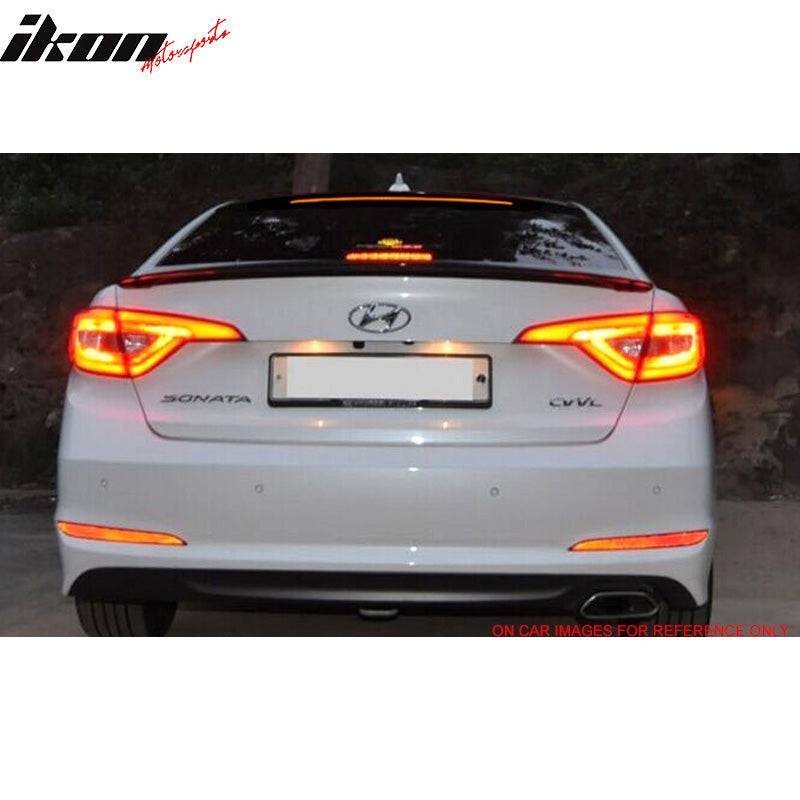 2015-2017 Hyundai Sonata Painted ABS Roof Spoiler W/ LED Light Bar