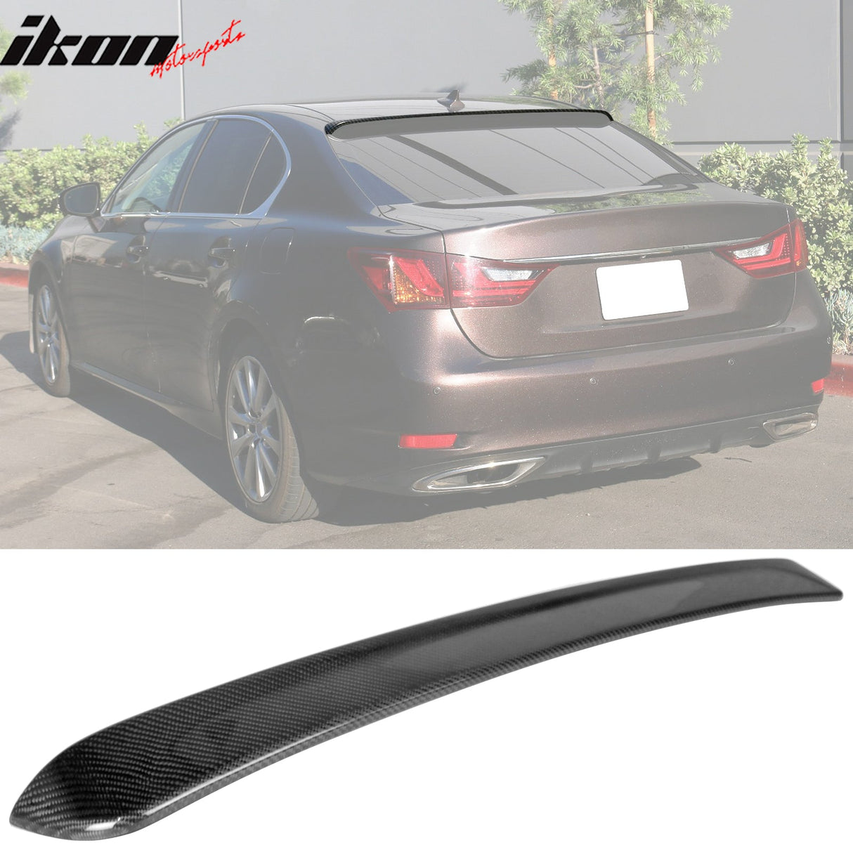 2013-2020 Lexus GS WD W F Sport Style Rear Roof Spoiler Wing ABS
