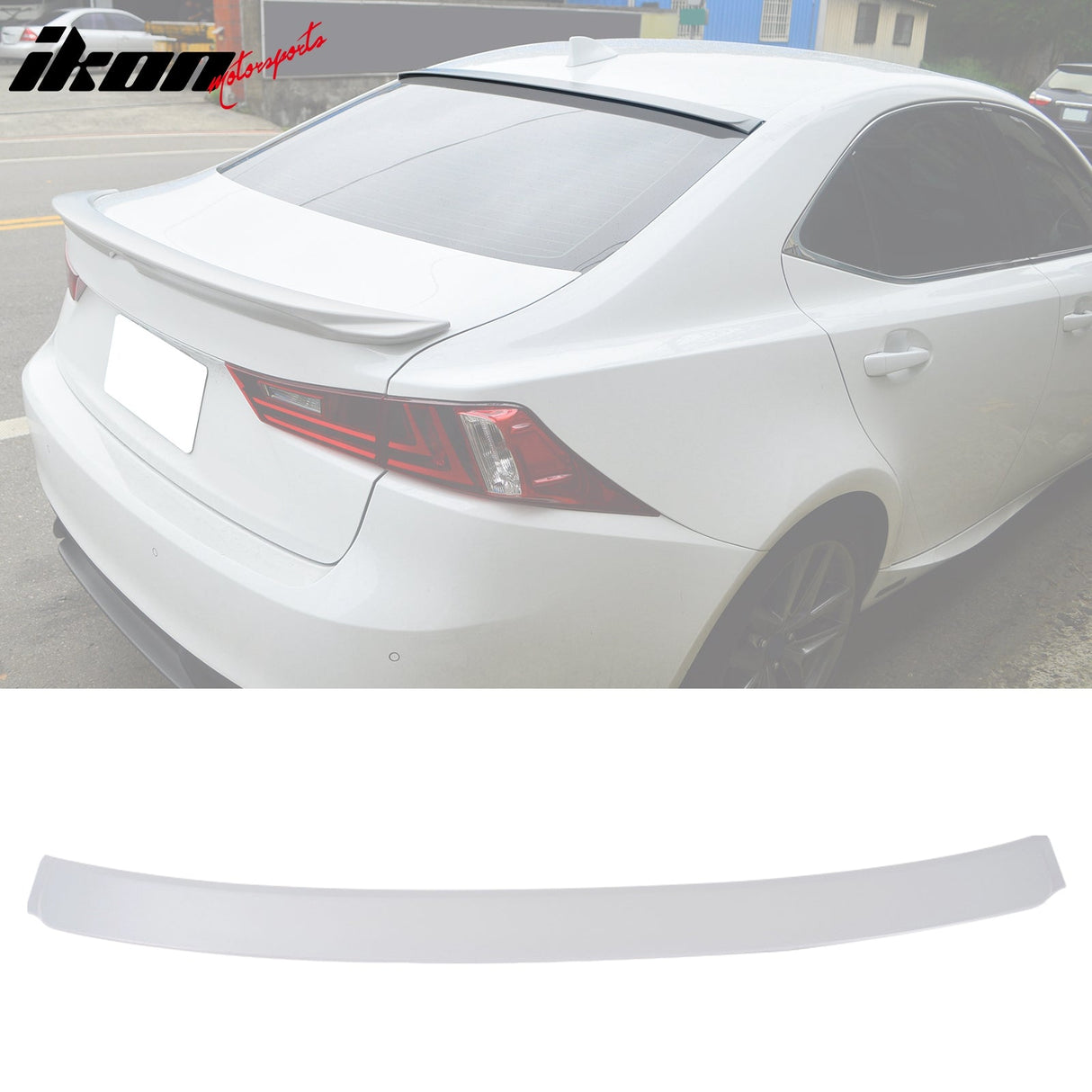 2014-2020 Lexus IS250 Sedan F-Sport Style Unpainted Gray Roof Spoiler