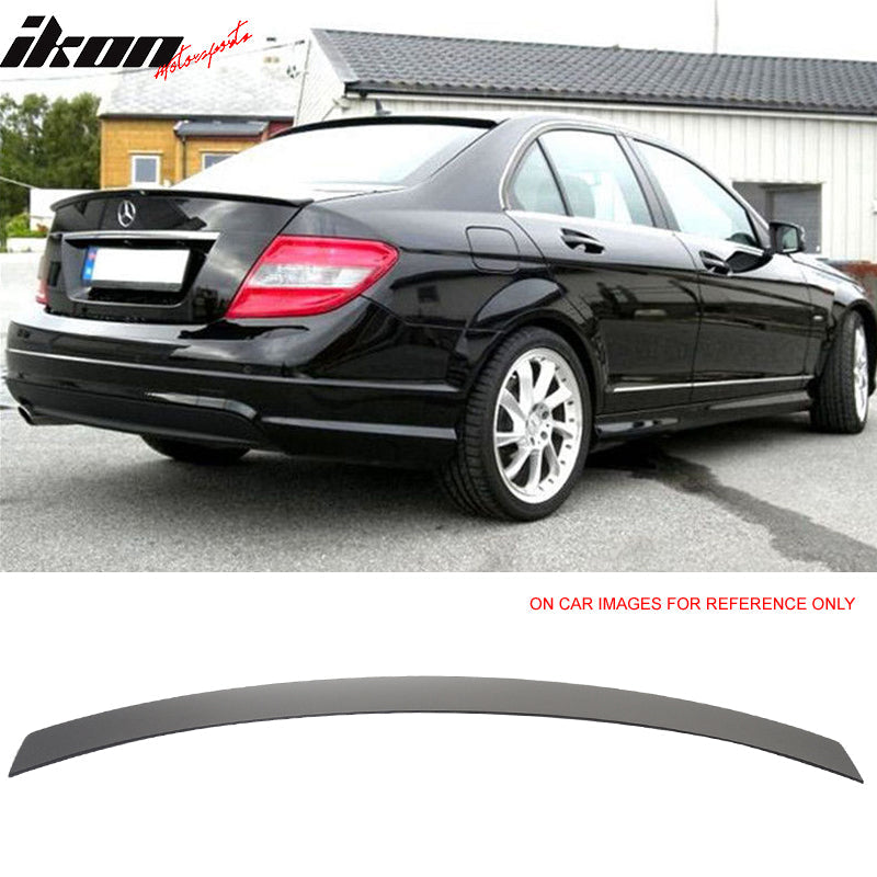 2008-2014 Mercedes Benz C-Class 4Door OE Style Rear Roof Spoiler ABS