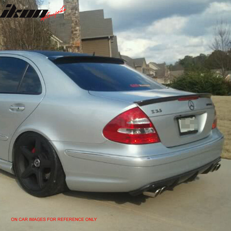 2003-2005 Benz W211 E-Class Sedan Matte Black ABS Roof Spoiler Wing