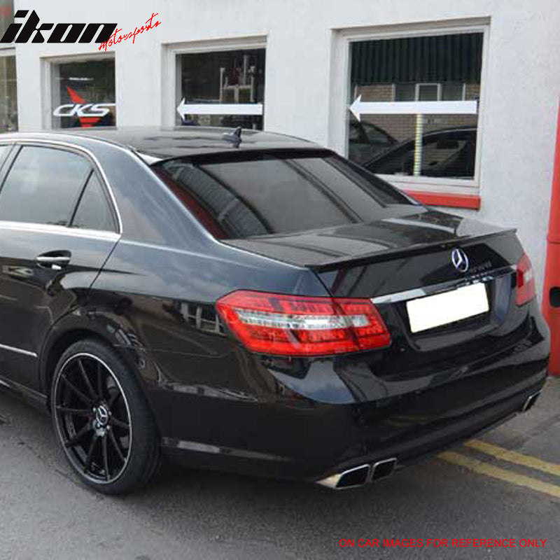 2010-2016 Benz W212 E-Class L Style Matte Black Roof Spoiler Wing ABS