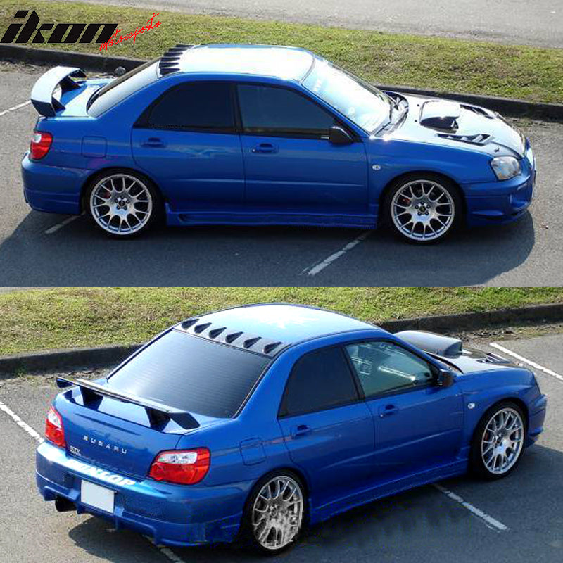 2002-2007 Subaru Impreza WRX STI V Style Matte Black Roof Spoiler