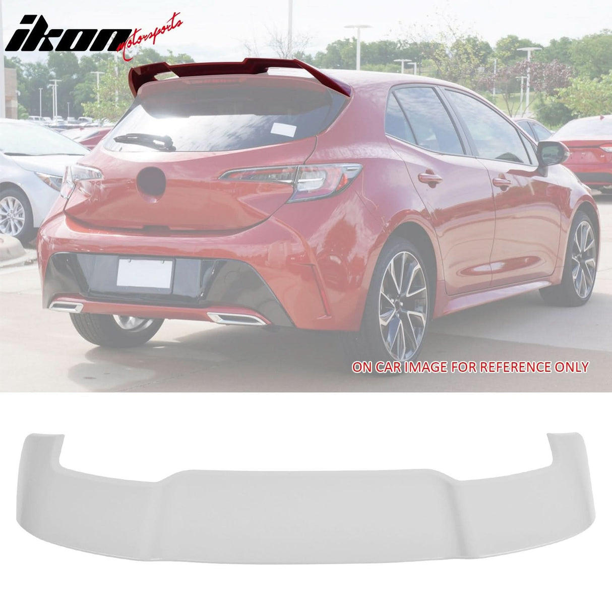 2019-2025 Toyota GR Corolla Sport J Style Unpainted Gray Roof Spoiler