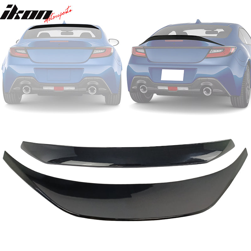 2022-2025 Subaru BRZ GR86 #D4S Black IKON Roof + TRD Trunk Spoiler ABS
