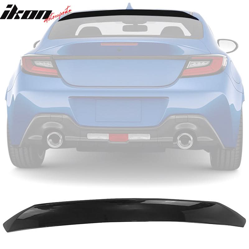 2022-2025 Subaru BRZ GR86 #D4S Black IKON Roof + TRD Trunk Spoiler ABS