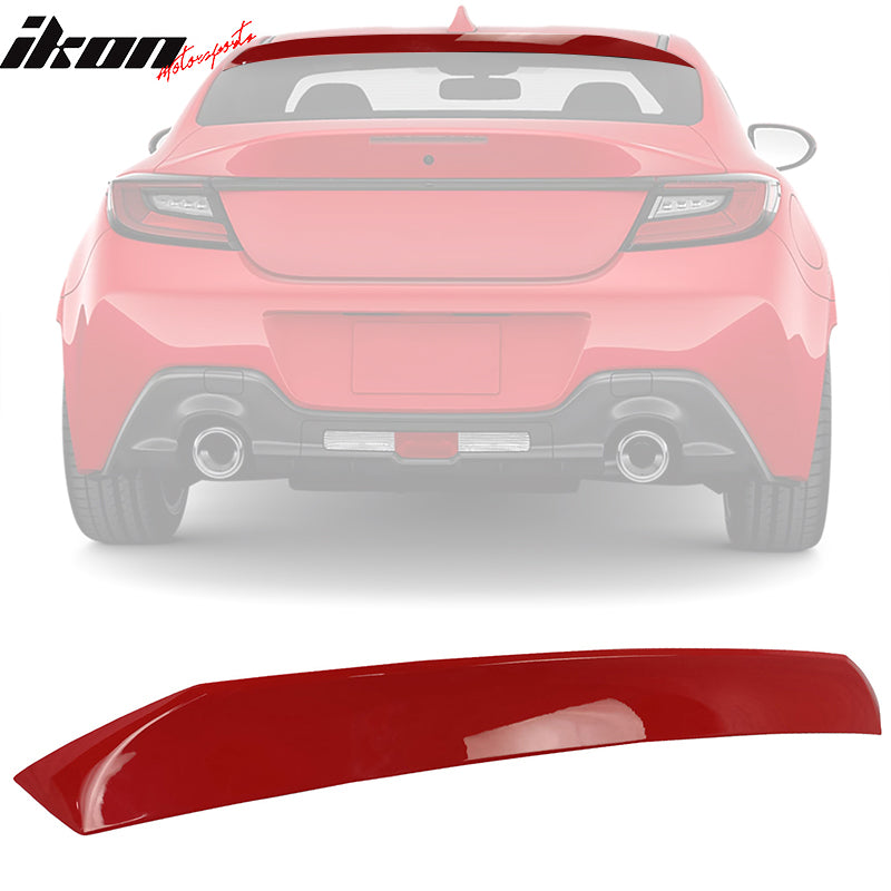 2022-2025 Subaru BRZ GR86 #DCK Red IKON Roof + TRD Trunk Spoiler ABS