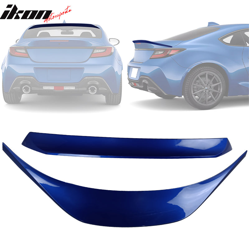 2022-2025 Subaru BRZ GR86 #K7X Blue IKON Roof + TRD Trunk Spoiler ABS