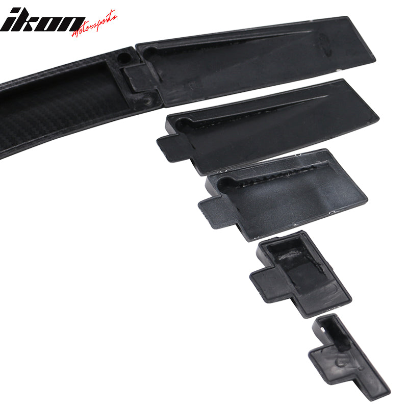 Universal Fitment Carbon Fiber Print Adjustable Rear Roof Spoiler ABS