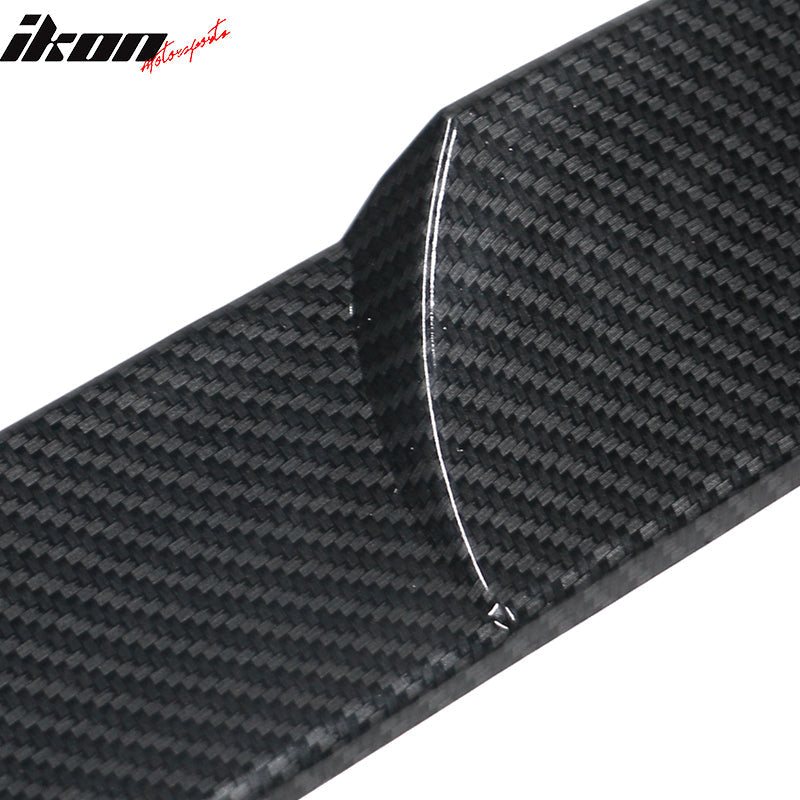 Universal Fitment Carbon Fiber Print Adjustable Rear Roof Spoiler ABS