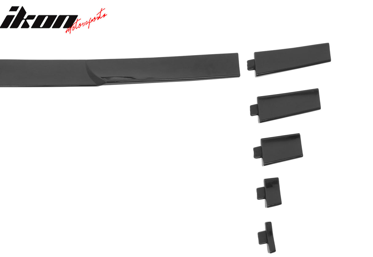 Universal Fitment Gloss Black Adjustable Rear Top Roof Spoiler Lip ABS