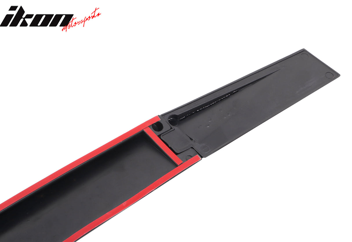 Universal Fitment Gloss Black Adjustable Rear Top Roof Spoiler Lip ABS