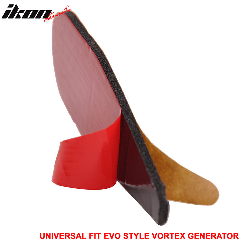 Universal EVO Style Carbon Fiber Print Shark Fin Vortex Generator PP