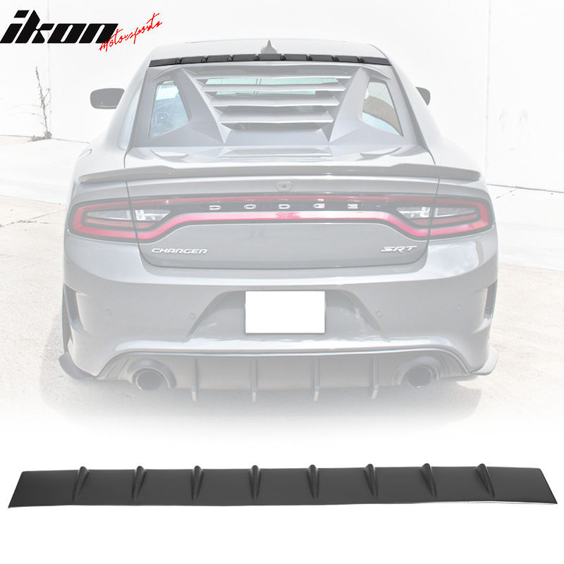 2011-2023 Dodge Charger IKON Style Shark Fin Roof Vane Spoiler Wing