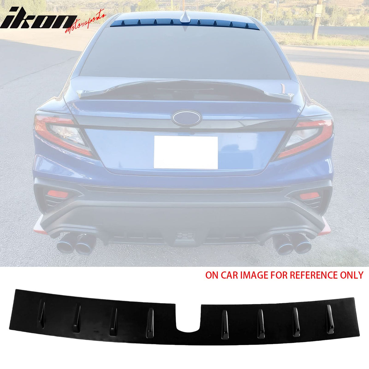 2022-2025 Subaru WRX D2 Style Matte Black Rear Roof Spoiler ABS