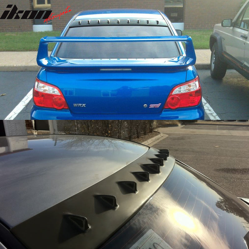 2002-2007 Subaru Impreza WRX STI MR Shark Fin Black Roof Spoiler ABS