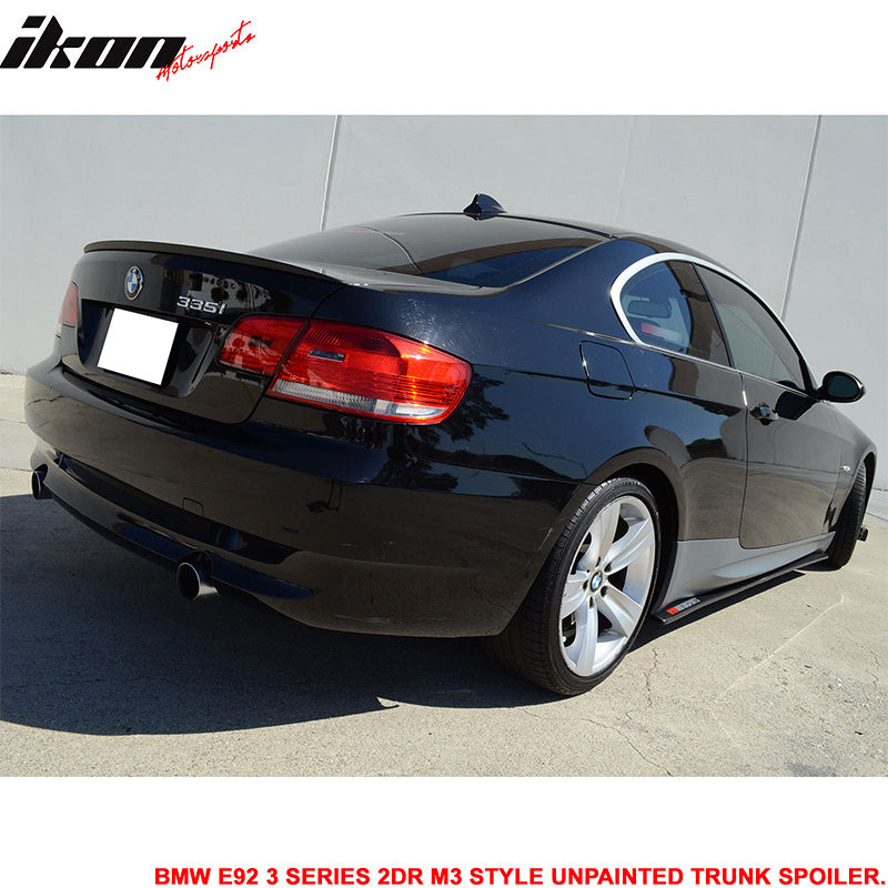 2007-2013 BMW E92 2Dr M3 Type UnRear Spoiler Wing - ABS