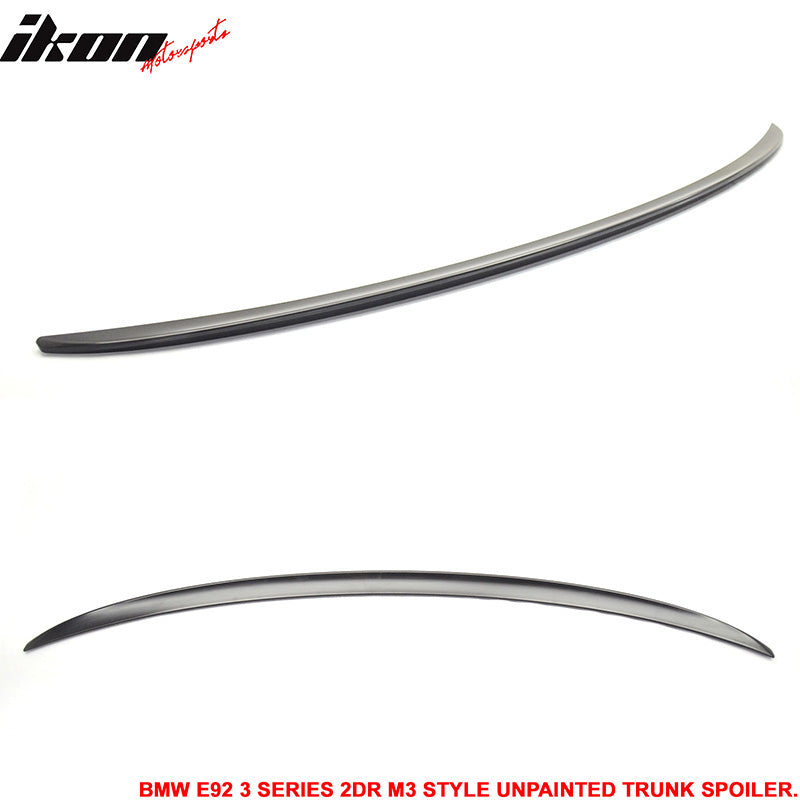 2007-2013 BMW E92 2Dr M3 Type UnRear Spoiler Wing - ABS