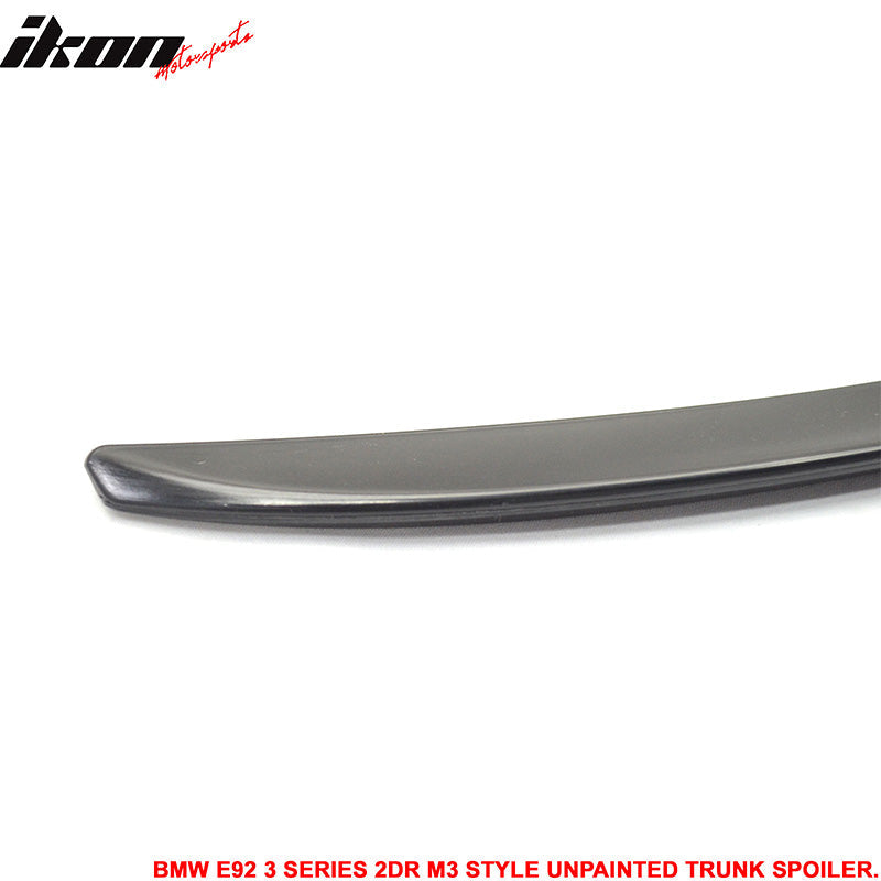 2007-2013 BMW E92 2Dr M3 Type UnRear Spoiler Wing - ABS