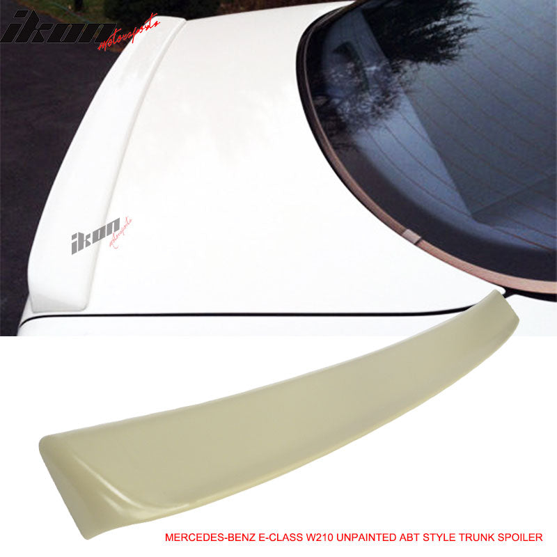 1995-2001 Benz E-Class W210 E430 4-Door Black Rear Spoiler Wing ABS