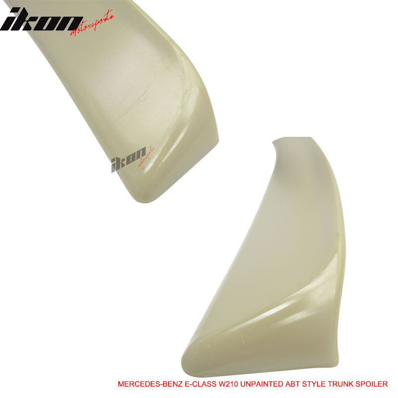 1995-2001 Benz E-Class W210 E430 4-Door Black Rear Spoiler Wing ABS