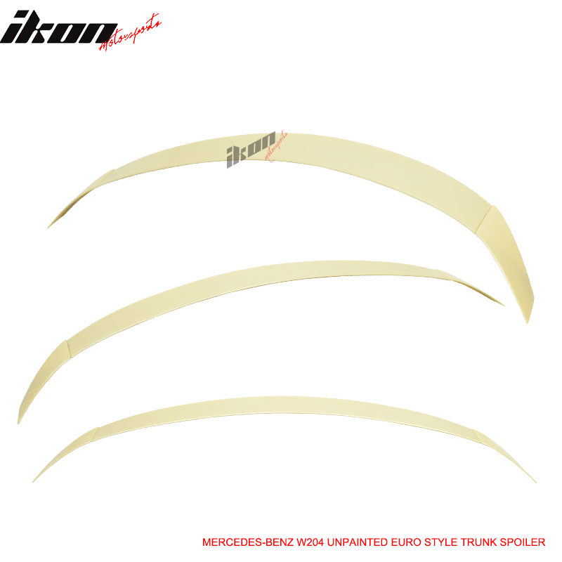 Fits 08-14 Mercedes-Benz W204 C-Class Euro UnRear Spoiler Wing - ABS