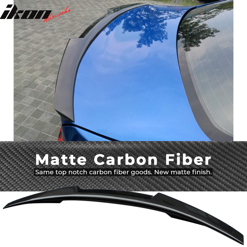 2013-2016 Audi A4 B8.5 M4 Style Carbon Fiber Rear Trunk Spoiler Wing