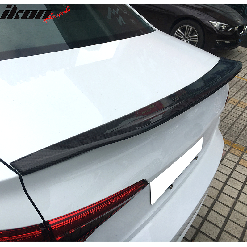 2017-2022 Audi A4 B9 S4 Style Forged Carbon Fiber Trunk Spoiler Wing