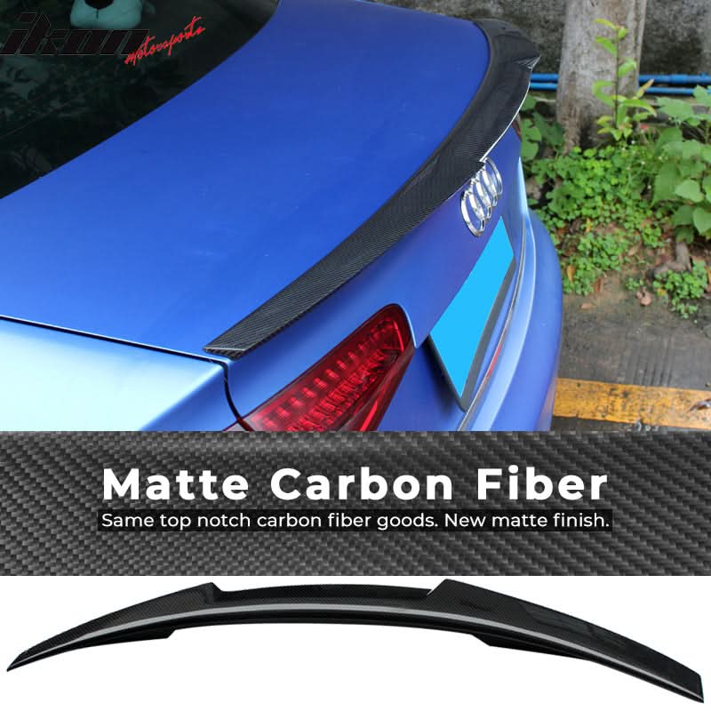 2017-2023 Audi A4 B9 M4 Style Carbon Fiber Trunk Spoiler Wing