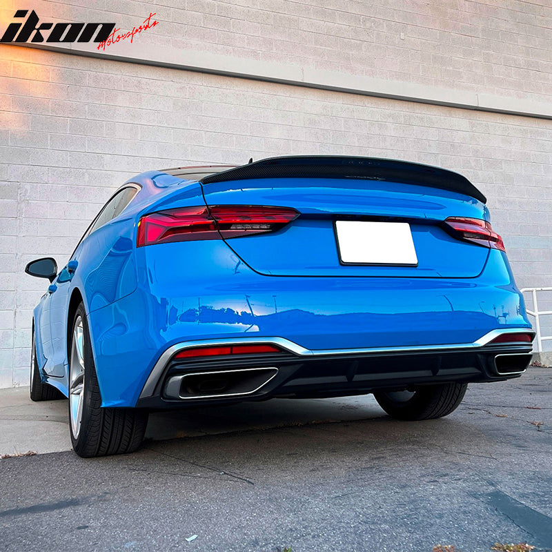 2018-2022 Audi A5 S5 B9 Hatchback C Style Carbon Fiber Trunk Spoiler