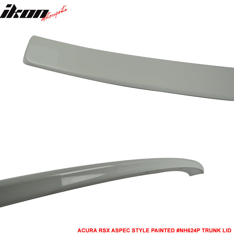 2002-2006 Acura RSX T-R Aspec Painted #NH624P Rear Spoiler Wing + Lid