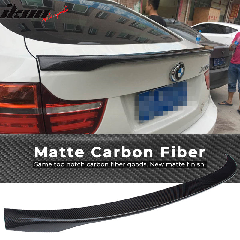 2008-2014 BMW X6 E71 Performance 2 Style Carbon Fiber Trunk Spoiler