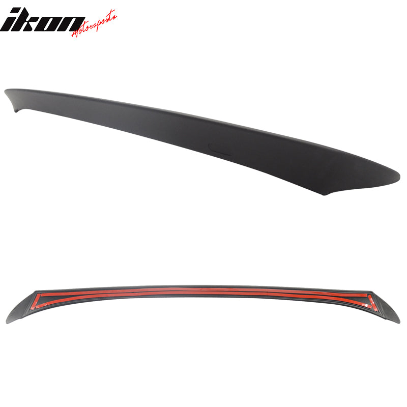 2006-2011 BMW E90 3 Series Sedan A Style Matte Black Rear Spoiler Wing