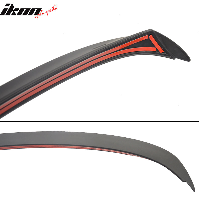 2006-2011 BMW E90 3 Series Sedan A Style Matte Black Rear Spoiler Wing