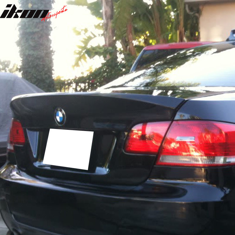 2007-2013 BMW E92 3 Series Coupe CSL Matte Black Rear Spoiler Wing ABS