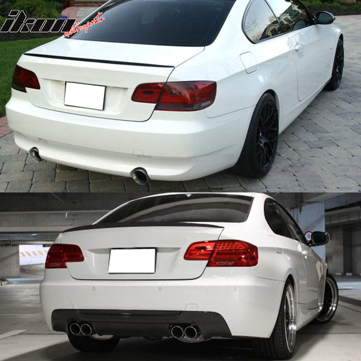 2007-2012 BMW E92 3-Series Coupe M3 Style Carbon Fiber Trunk Spoiler
