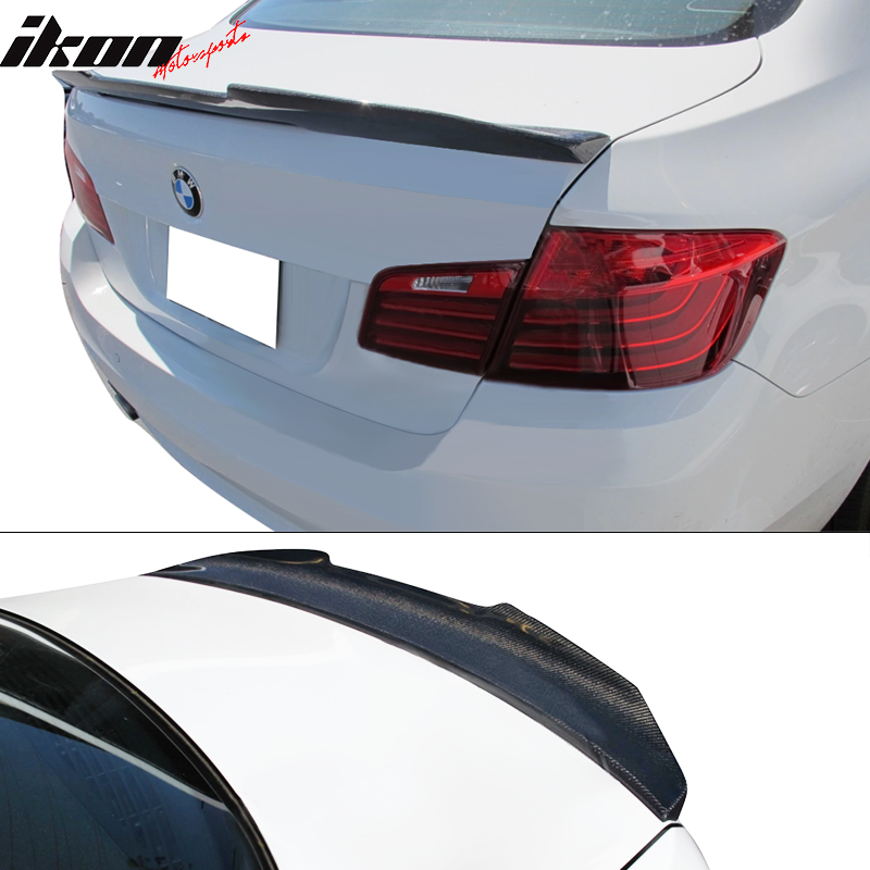 2011-2017 BMW 5-Series F10 PSM Style Carbon Fiber Rear Trunk Spoiler
